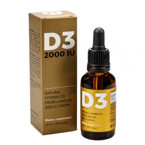 Vitamin D3 Lanolin in Tropfen 850 Visanto
