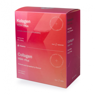 Kollagen MSM +Plus Rhabarber mit Erdbeere Visanto Jerzy Zieba